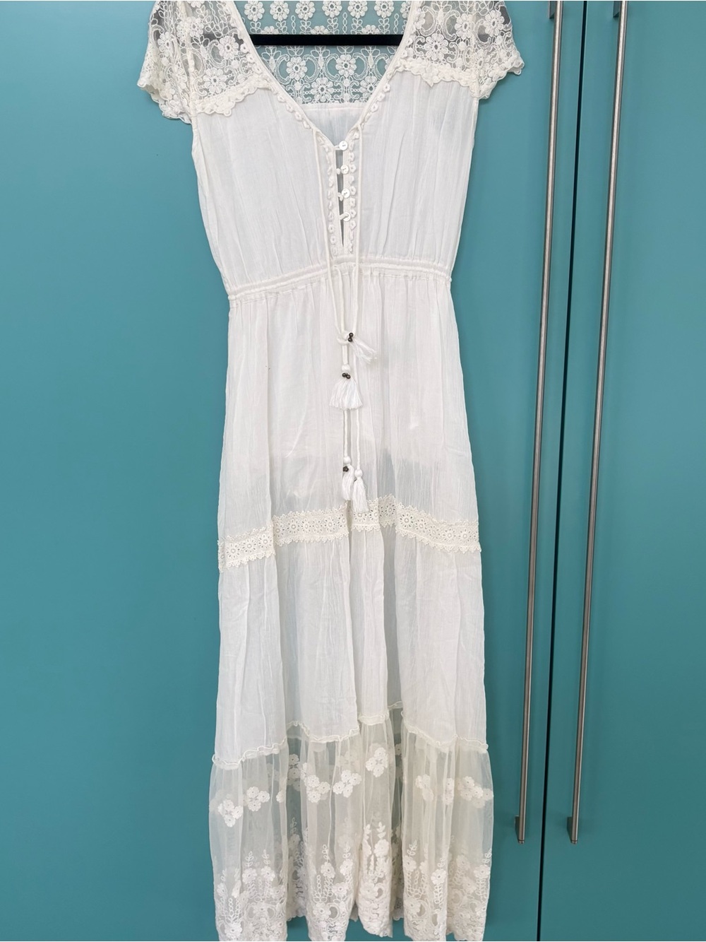 Tulle & Batiste Willow Maxi White Lace - Picture 3 of 15
